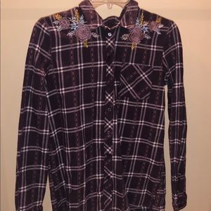 Embroidered Flannel